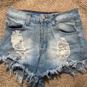 Denim shorts